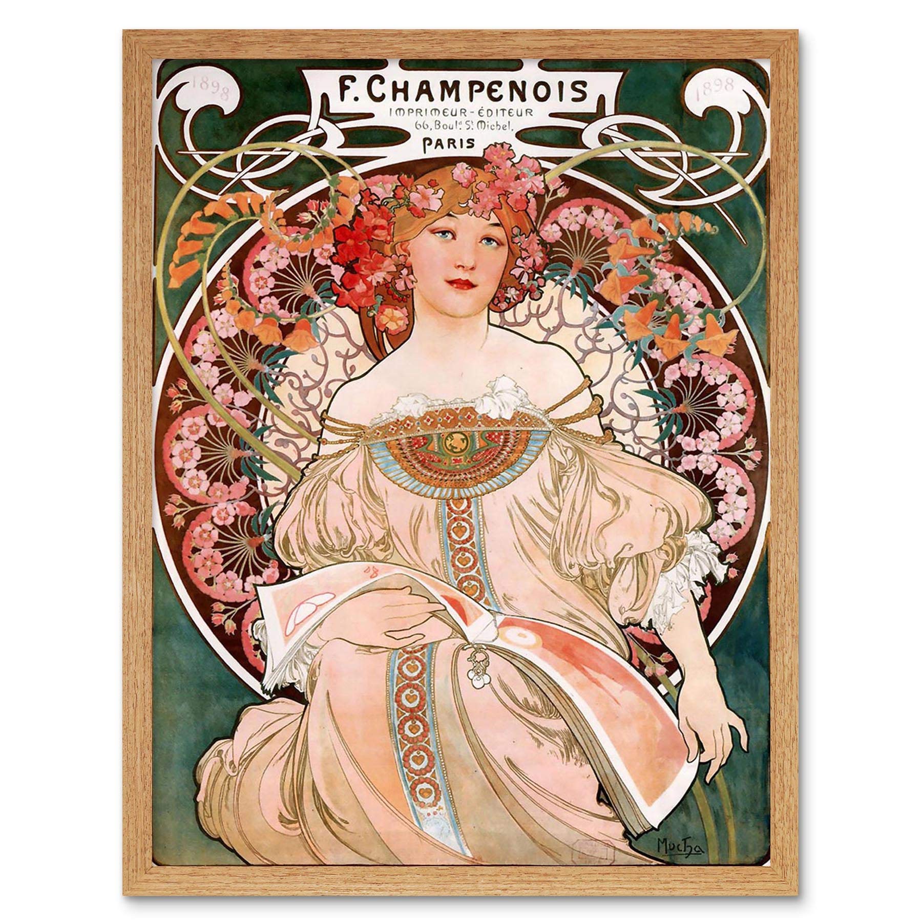 Amazon.com: Wee Blue Coo Alphonse Mucha Champenois Old Master
